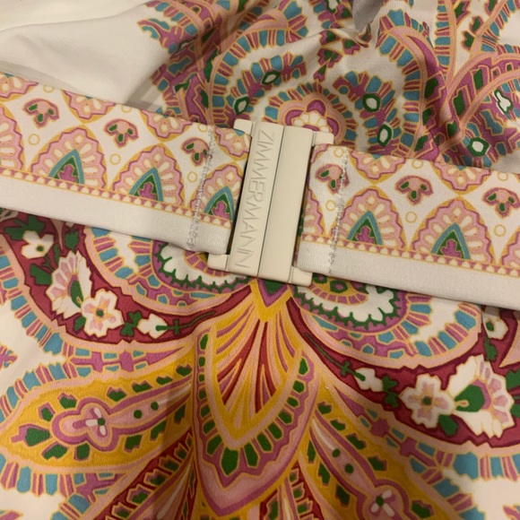 Zimmerman teddy belted plunge one piece bathing suit - size 1 - Picture 7 of 8